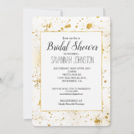 Gold Spritzers Brautparty Einladung