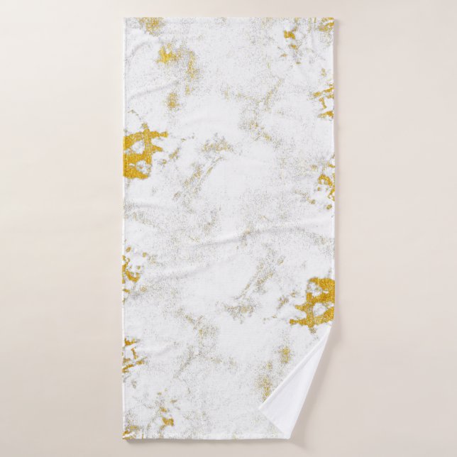 Gold spritzt Textur. Gestaltungselement Badehandtuch (Badehandtuch)