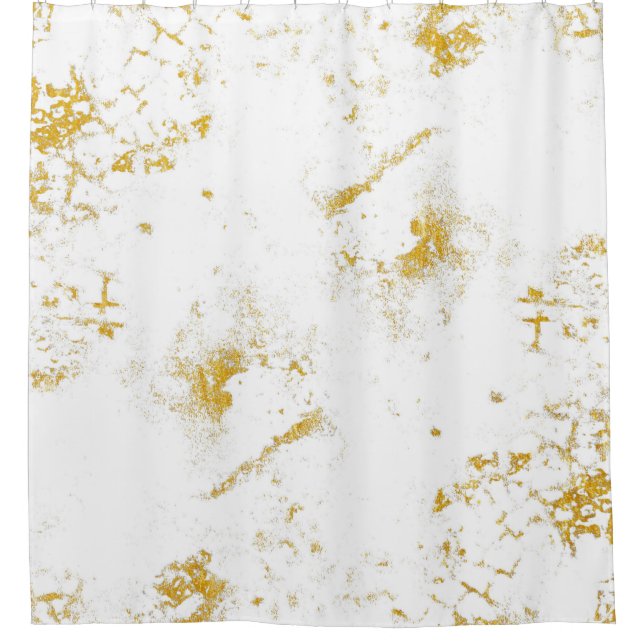 Gold spritzt Textur. Gestaltungselement Duschvorhang (Vorderseite)