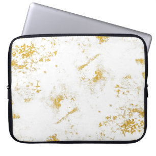Gold spritzt Textur. Gestaltungselement für Pinsel Laptopschutzhülle