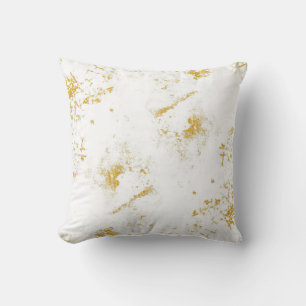 Gold spritzt Textur. Gestaltungselement Kissen