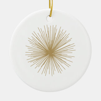 Gold Sputnik Starburst Keramikornament