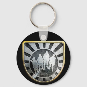 Gold Squad Button Schlüsselanhänger