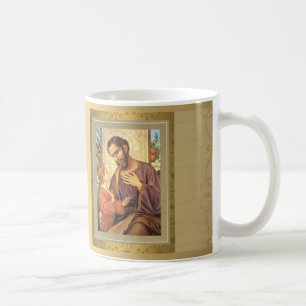 Gold St. Joseph Religious Vintag  Kaffeetasse