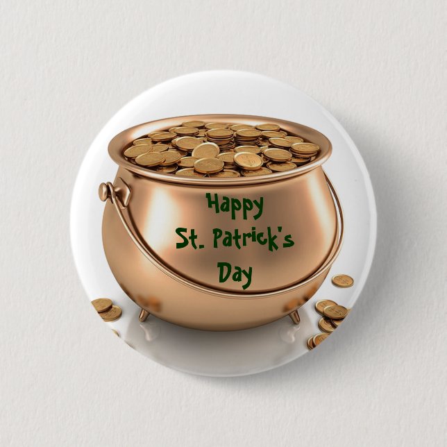 GOLD, ST. Schaltfläche "PATRICK'S DAY" Button (Vorderseite)