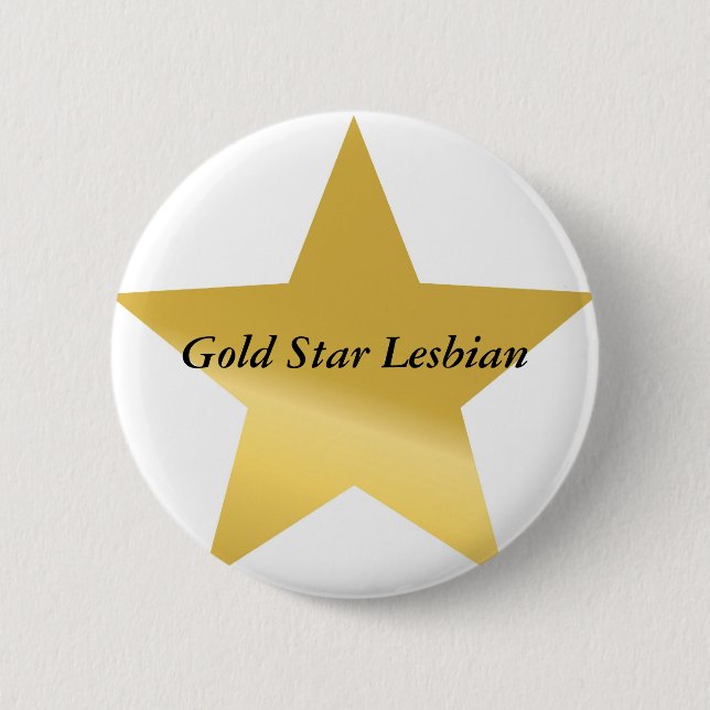 gold-star-2, Goldstern-Lesbe Button (Vorderseite)