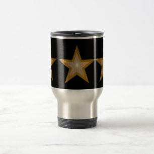 Gold Star 3 Sterne Reise/Pendlerwoche Tasse schwar