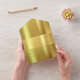 Gold Star All In One Einladung