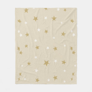 Gold Star Art Patterns Ein magischer Weihnachtsabe Fleecedecke