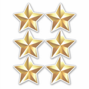 Gold Star Aufkleber