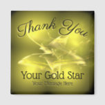 Gold Star Award - Meine Nachricht auf einem Magnet<br><div class="desc">Wie haben sie ihren Gold Star gewonnen? Sagen Sie ihnen, mit diesem personalisierten Magneten. Ein besonderer Gold Star Vielen Dank, dass Sie jeden Tag auf der Pommes Frites oder Metal Board sein werden, um ein Lächeln mitzubringen und sie an den guten Job zu erinnern. Danke, dass du ein Gold Star...</div>