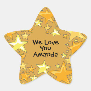 Gold Star Award Stickers