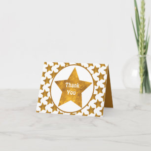 Gold Star Danke Benutzerdefiniert Karte