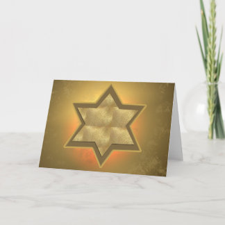Gold Star der David Bar Mitzvah-Karte Karte