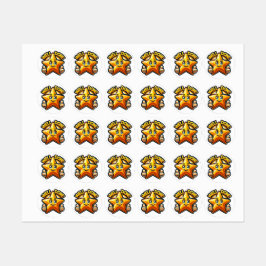 Gold Star der Ermutigung - Gut gemacht! Etiketten