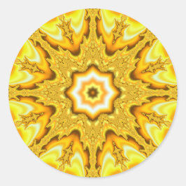 Gold Star Fraktal Stickers
