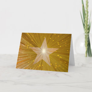 Gold Star "Happy Birthday" Grüße Karte