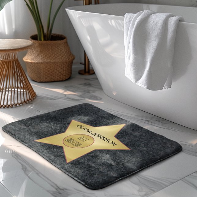 Gold Star Hollywood Superlative Badematte (Von Creator hochgeladen)
