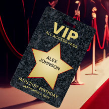 Gold Star Hollywood VIP Pass Gastgeschenk