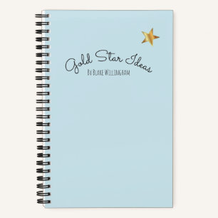 Gold Star Ideas Personalisiertes Skizzenbuch Notizbuch