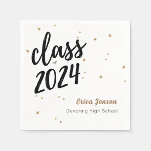 Gold Star Individuelle Name Graduation Party Napki Serviette