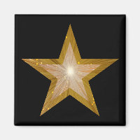 "Gold"-Star-Kühlschrankmagnet