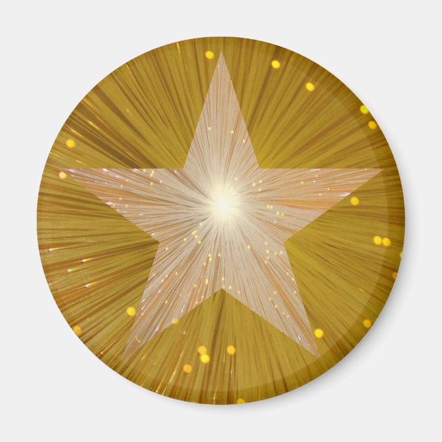 Gold Star Kühlschrankmagnet Magnet (Vorne)