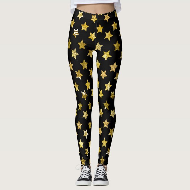 Gold Star Leggings (Vorderseite)