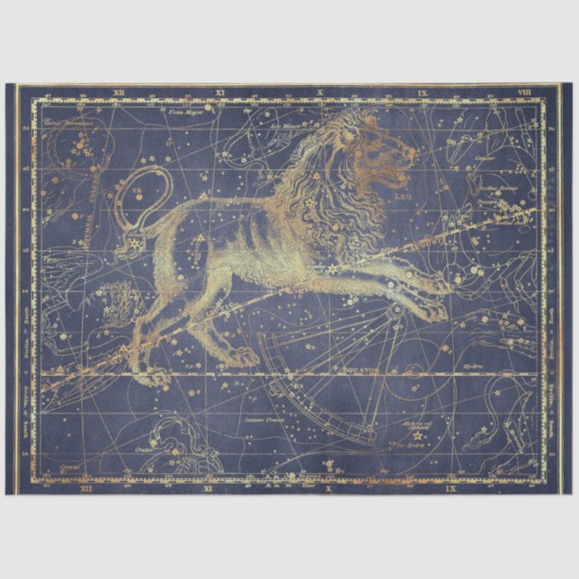 Gold Star Map Series Design 18 Seidenpapier (Vorderseite)