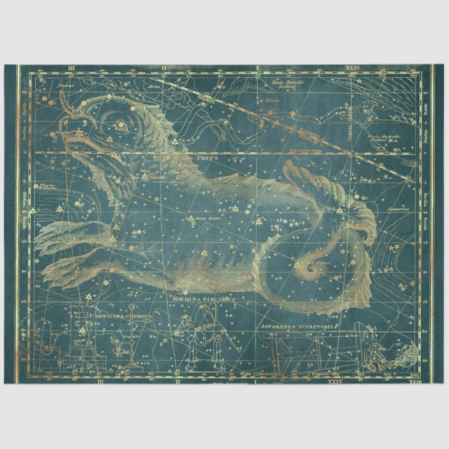 Gold Star Map Series Design 22 Seidenpapier (Vorderseite)