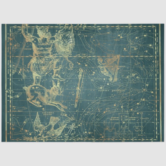Gold Star Map Series Design 26 Seidenpapier (Vorderseite)
