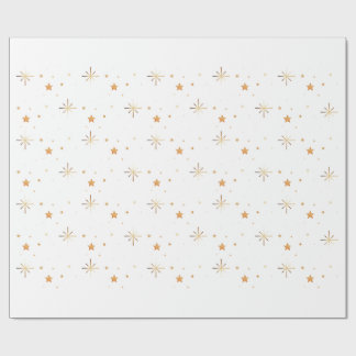 Gold Star Nahtloses Geschenkpapier