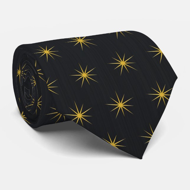 Gold Star Neck Tie Krawatte (Gerollt)