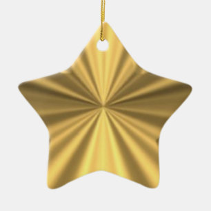 Gold Star-Ornament Keramikornament