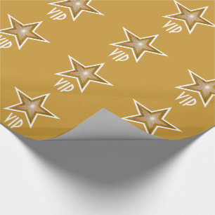 Gold Star-Print VIP Gold Geschenkpapier