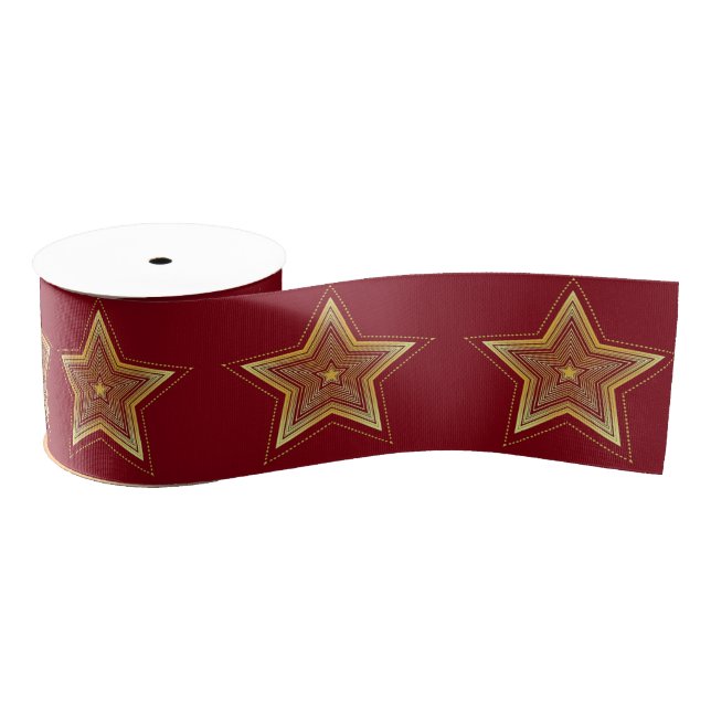 Gold Star Ribbon Ripsband (Spule)