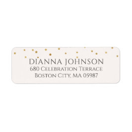 Gold-Star-Rücksendeadresse