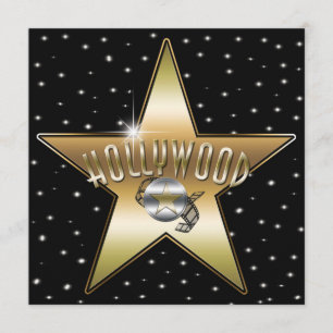 Gold Star Silber Old Hollywood Glanz Einladung