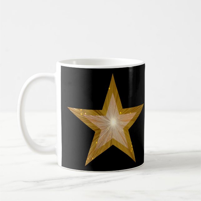 Gold Star 'STAR' Tasse schwarz (Links)