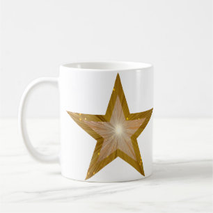 Gold Star "STAR!" Tasse weiß