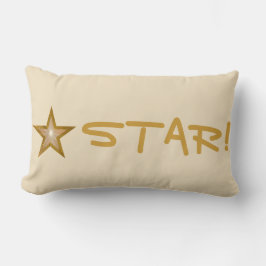 "Gold" Star 'STAR' werfen Kissen Lendencreme