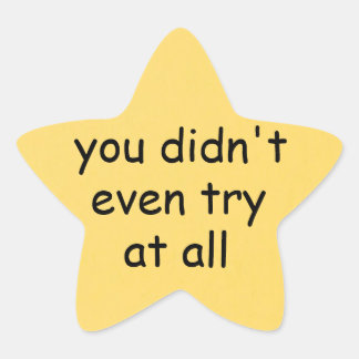 Gold Star Stern-Aufkleber