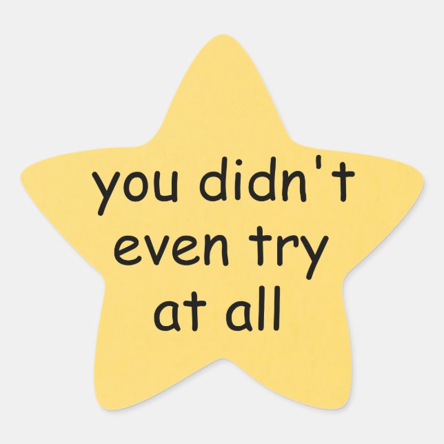 Gold Star Stern-Aufkleber (Vorderseite)