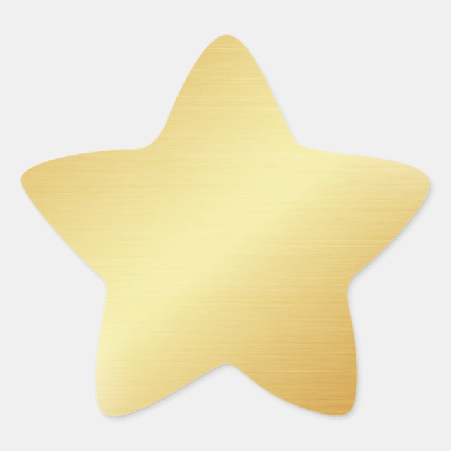 Gold Star Stern-Aufkleber (Vorderseite)
