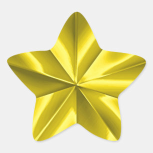 Gold Star Stern-Aufkleber