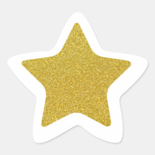 Gold Star Stern-Aufkleber