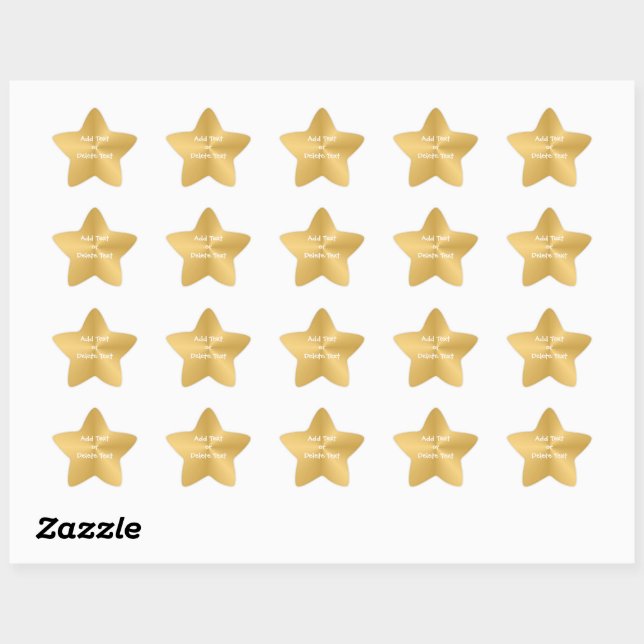 Gold Star Sticker (Blatt)