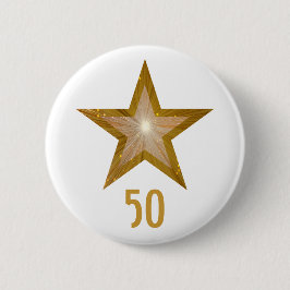 "Gold"-Star-Taste "Alter" weiß Button