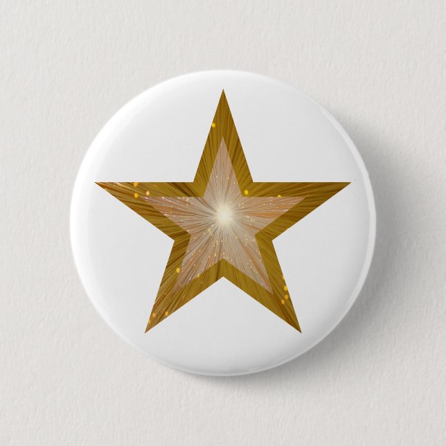 "Gold"-Star-Taste weiß Button (Vorderseite)