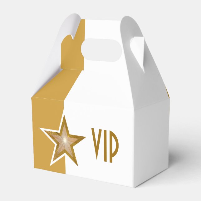 Gold Star VIP Gold, weiß Geschenkschachtel (Vorderseite)
